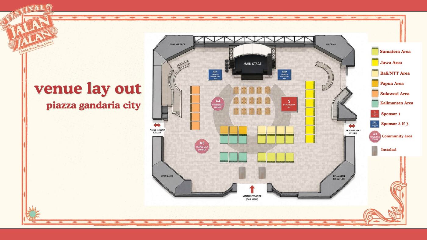Layout venue Piazza Gandaria City